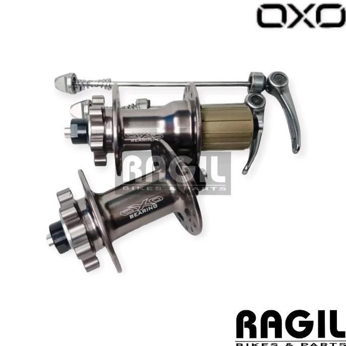 Hub Freehub Oxo Hb-818 2F4R Bearing Pro Lubang 32 Hole 32H Cassette Slup Jangkrik Alloy Mtb Lipat Se