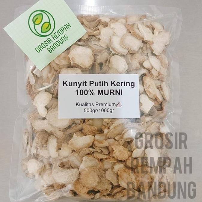 

Diskon! Kunyit Putih Kering 1Kg Irisan Herbal Rempah Tradisional