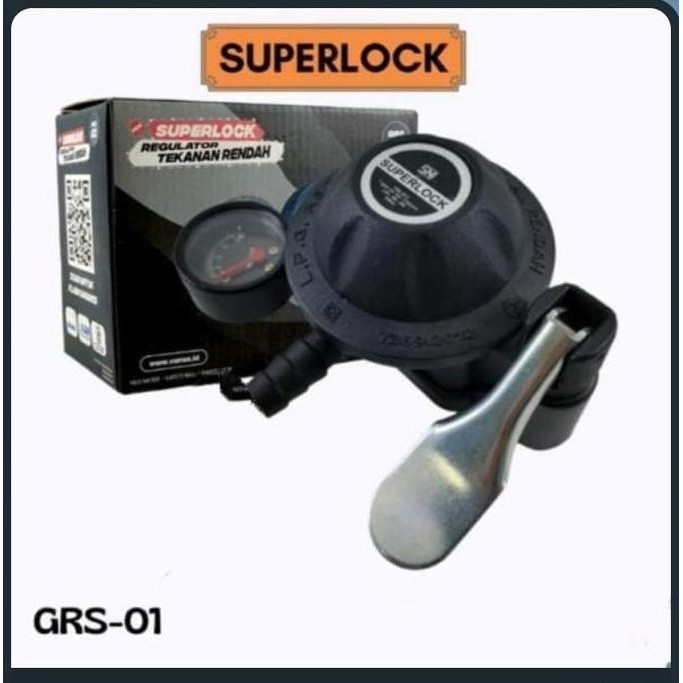 Regulator Gascomp Superlock GRS - 01 - Meteran GRS-01 - Tekanan Rendah GRS01 - regulator pengonci 1 