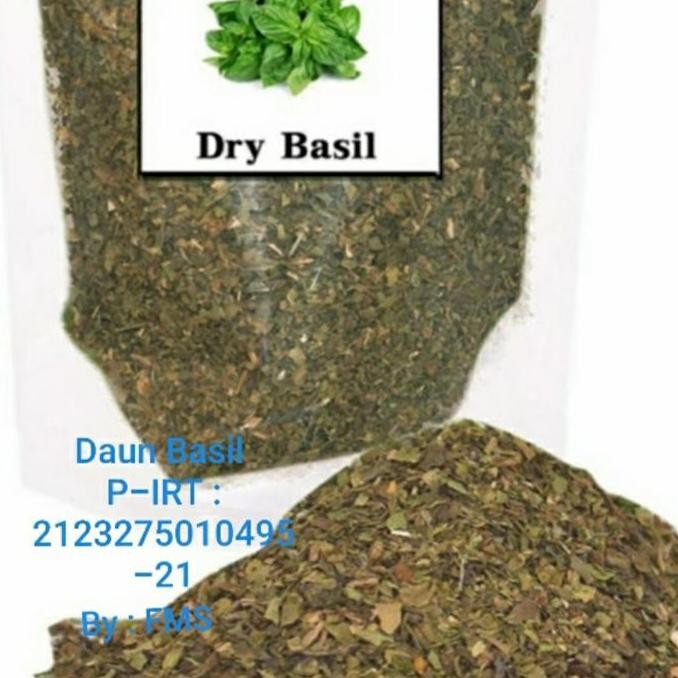 

Diskon! Daun Basil Kering 1Kg | Pure Basil Leaves Dried | Rempah Masakan Italia