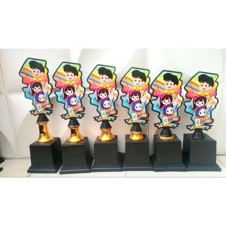 

SD83 hjg-7 1 SET isi 6 pc piala mewarnai / trophy melukis / menggambar Sale Premium
