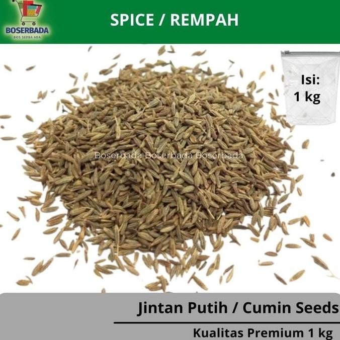 

Diskon! Cumin Seeds 1Kg / Jintan Putih / Biji Jinten India / Jeera