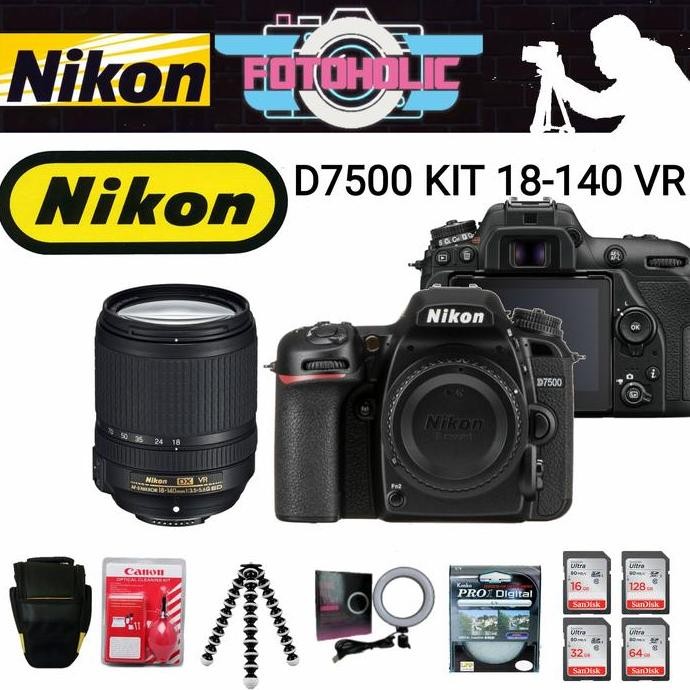 Nikon D7500 Kit 18-140 Vr/Kamera Nikon D7500 Kit 18-140Mm Vr/D7500 Kit