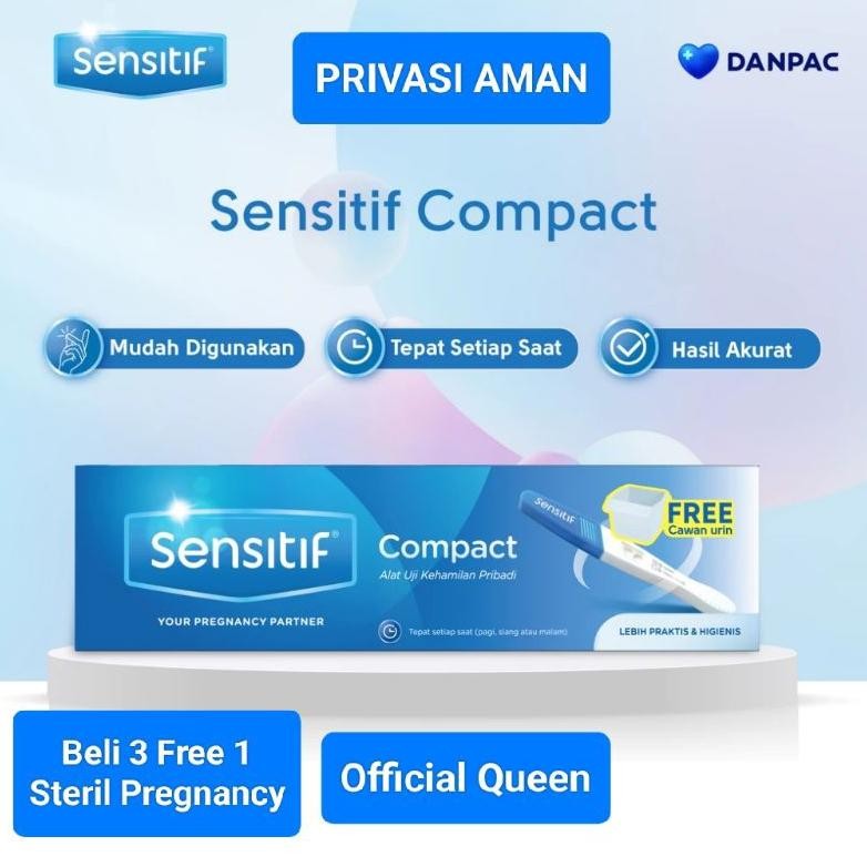 Testpack Test pack Tes hamil test kehamilan Tespek privasi aman Sensitif compact strip dan Uc alat t