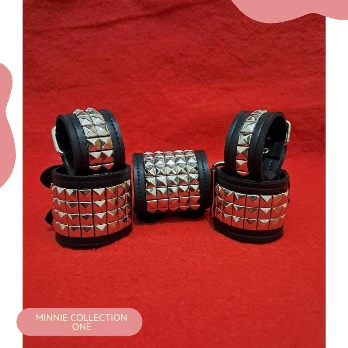 GELANG PIRAMIDA GELANG PUNK GELANG ROCK HARNESS AKSESORIS FASHION ACCESSORIES HALLOWEEN ITEM PARTY  