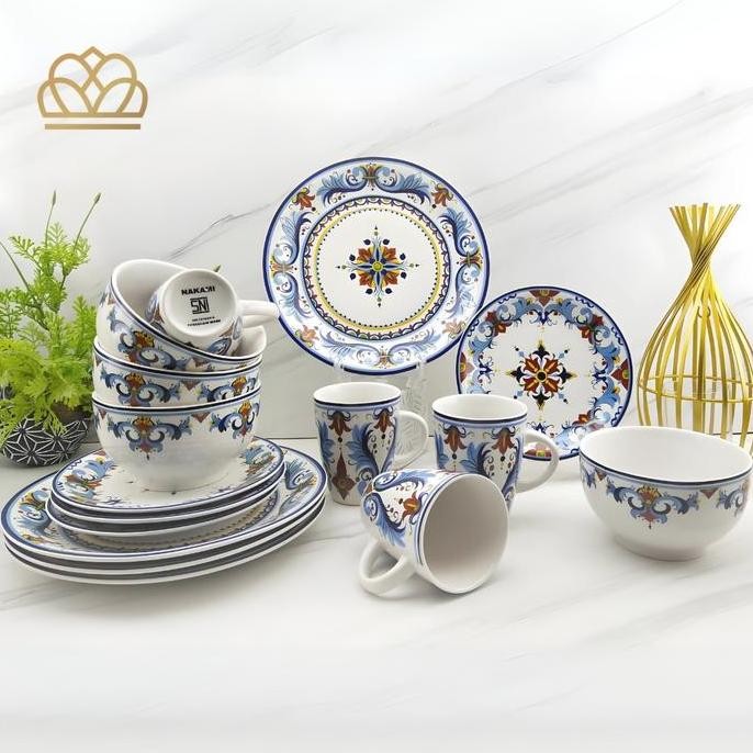 Dinner Set Porcelain 16 Pcs Nakami