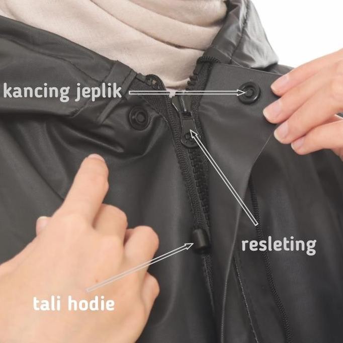 ORI - RAINCOAT JAS HUJAN AKULA SETELAN TEBAL TAHAN LAMA ANTI AIR