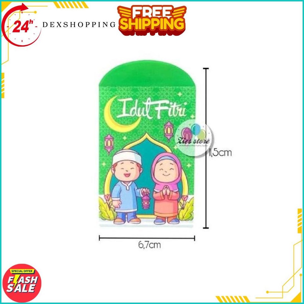 

[50Lembar] Amplop Lebaran Idul Fitri / Angpao Lebaran Box Mika Size M Gratis Ongkir
