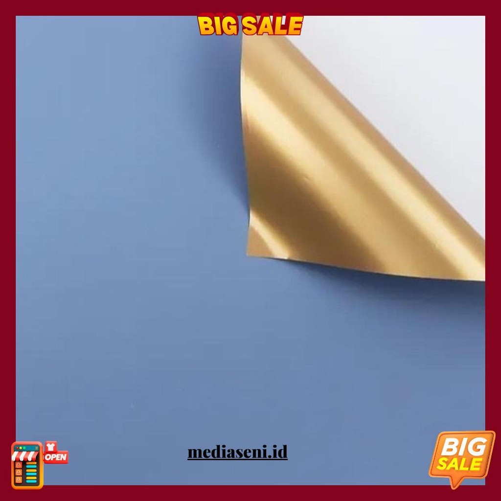 

Oy 2 Side Golden Isi 20 Kertas Bunga Buket / Flower Wrapping Paper - Rictoria R Gold Termurah Banget