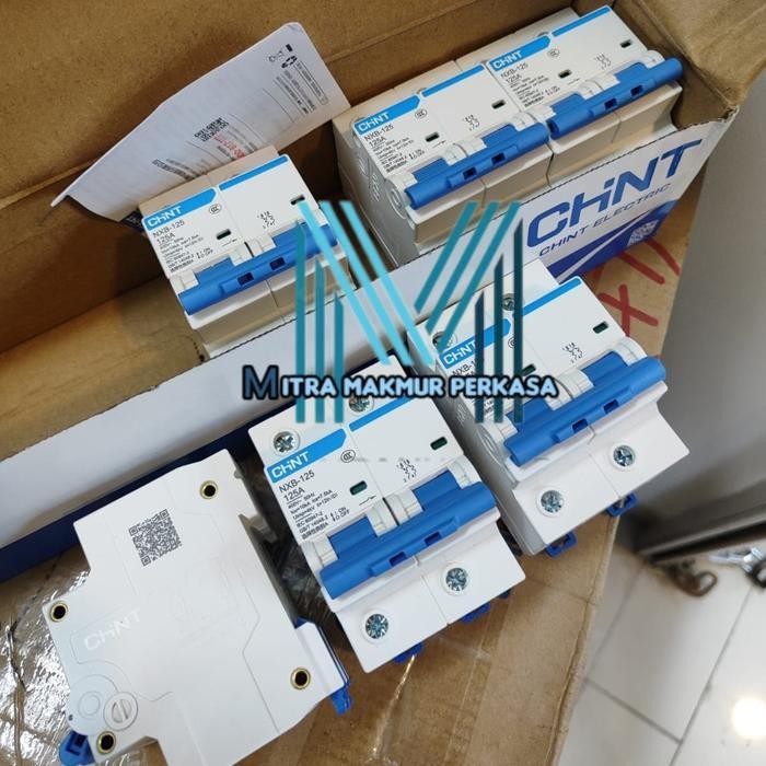 MCB CHINT 80A/100A/125A 2phase 10KA CHINT NXB-125 BARU NEW MCB 2P