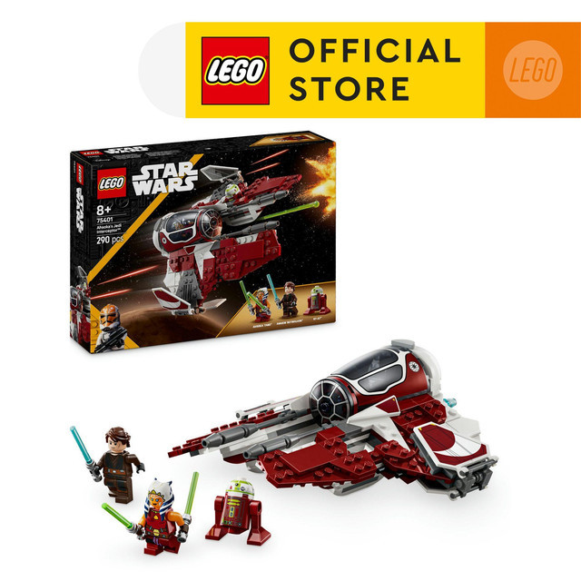 LEGO Star Wars 75401 Ahsoka's Jedi Interceptor (290 Pieces), Toys, Mainan Anak Laki Laki, Bricks
