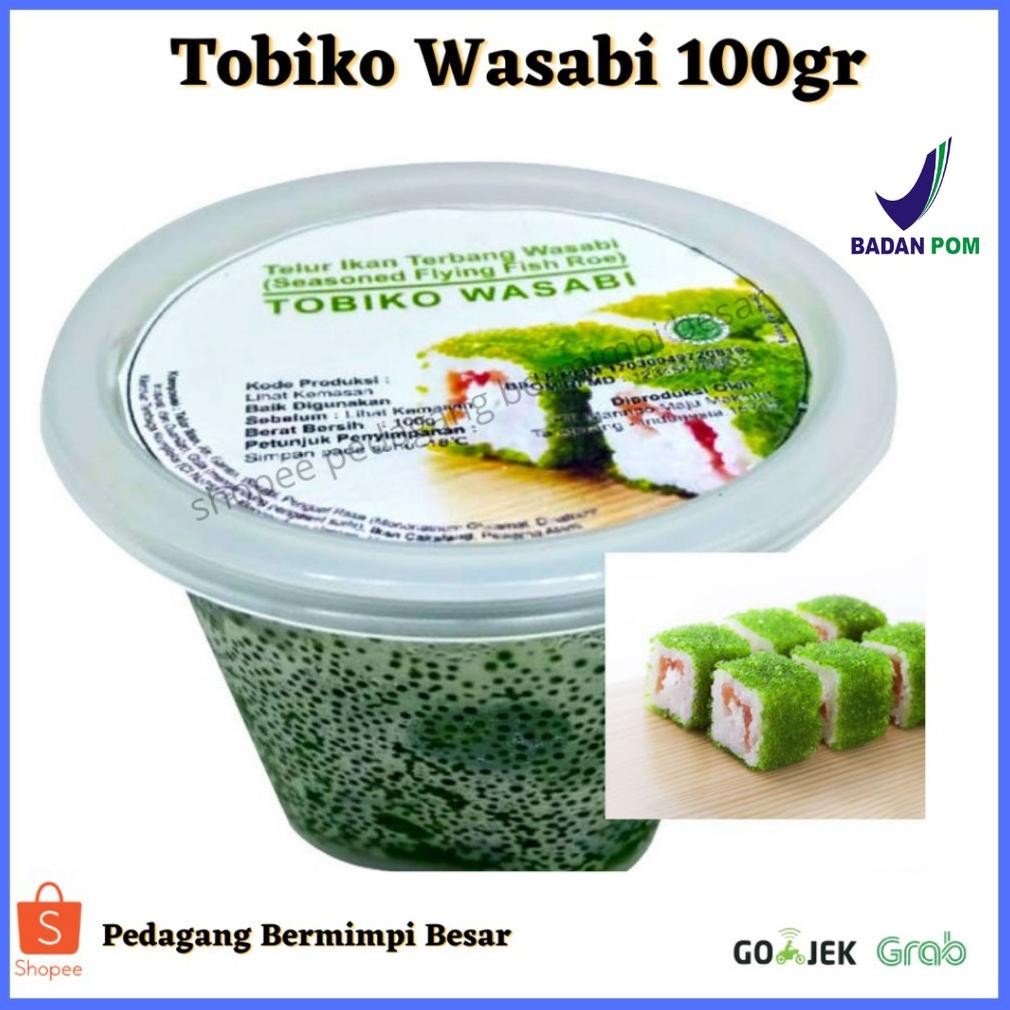 

Tobiko Wasabi 100gr | Tobiko Hijau | Telur Ikan Terbang aSt