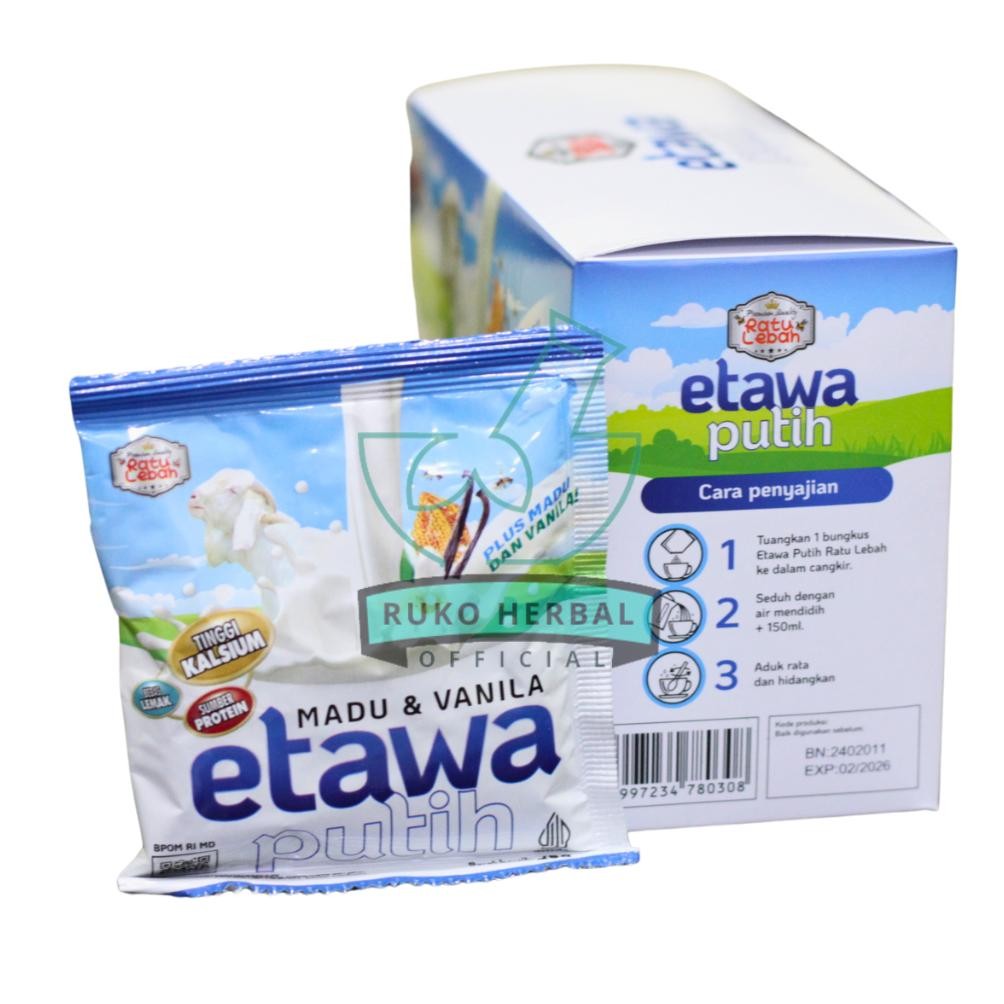

Ratu Lebah Susu Kambing Etawa Putih Plus Madu & Vanila ORIGINAL aSt