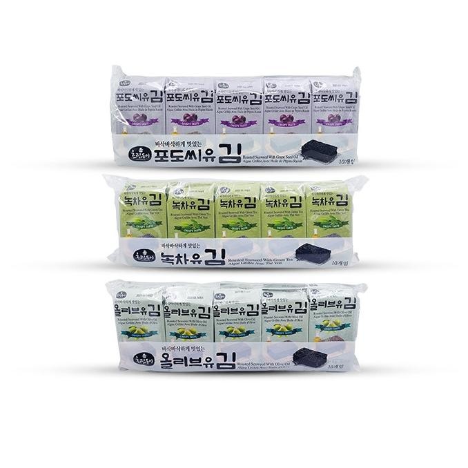 

Choripdong Roasted Seaweed - Rumput Laut Asli Korea 1 Bundle 10 Pack aSt