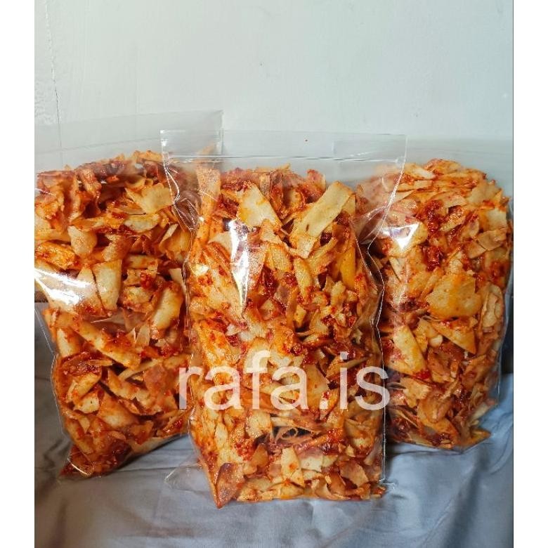 

Keripik Singkong Balado Bangkimung 500gr Pedas Manis aSt