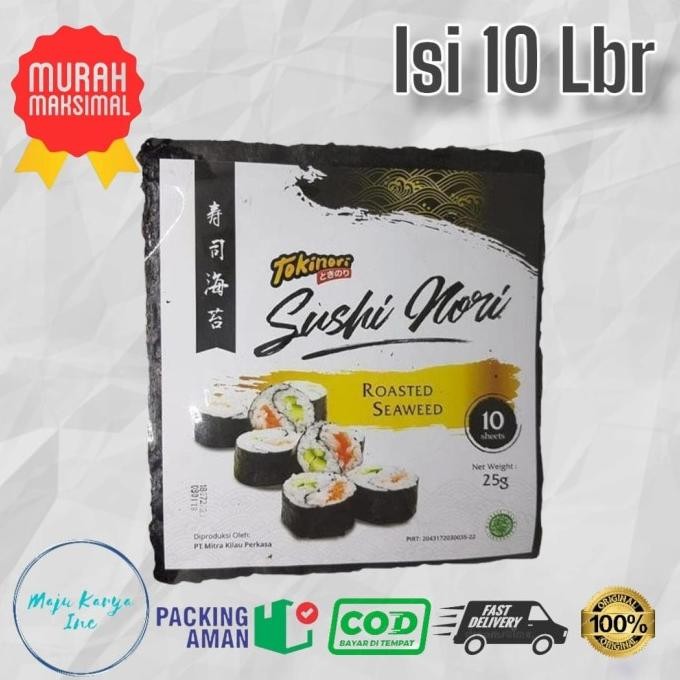 

Tokinori Sushi Nori isi 10 lembar yaki sushi nori roasted seaweed aSt