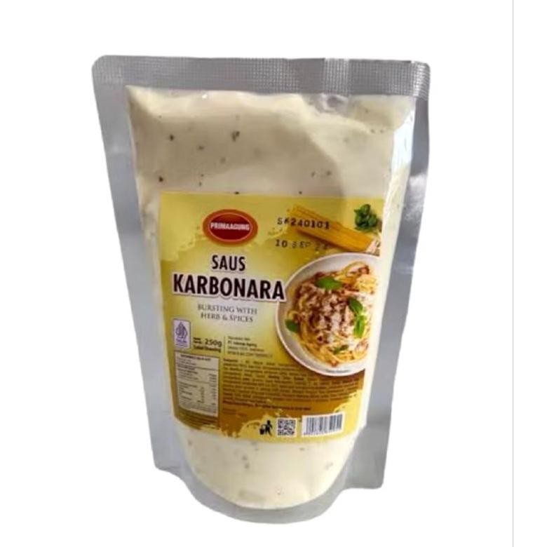 

PRIMA AGUNG SAUS CARBONARA 250 Gr aSt