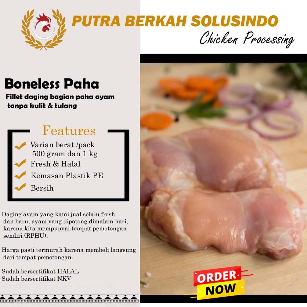 

Fillet Paha Ayam Fresh Halal Murah aSt