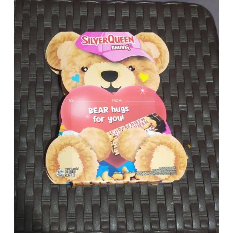 

silver queen Silverqueen silverQuin chocolate Chunky bar edisi cinta love 3x30gr aSt