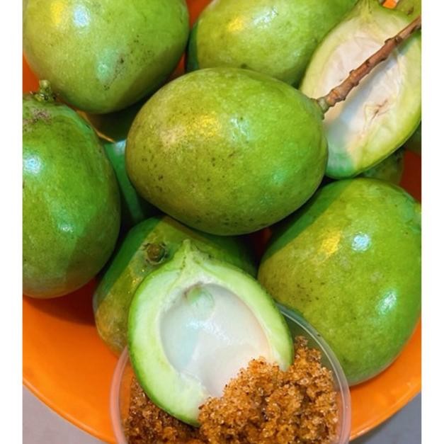 

Mangga Telor Muda 1kg + Bumbu Buah Special Qey 100ml aSt