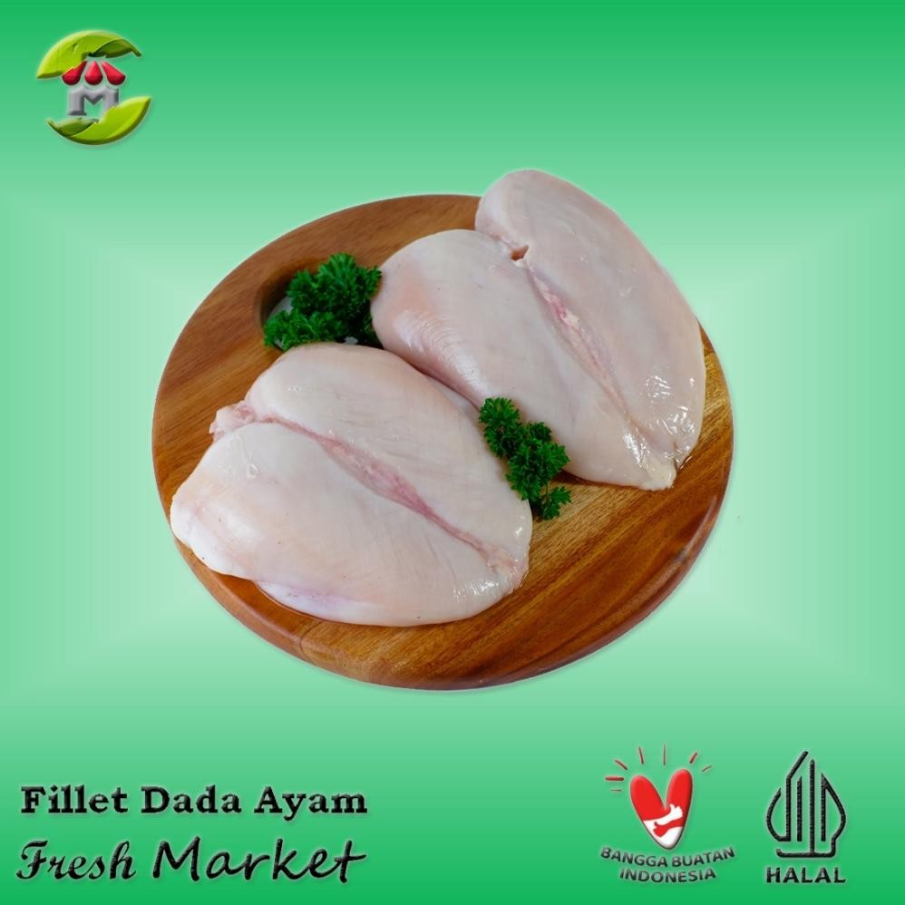 

[JAKPUS] Boneless Fillet Dada Ayam Tanpa Kulit Pack 970gr - 1kg aSt
