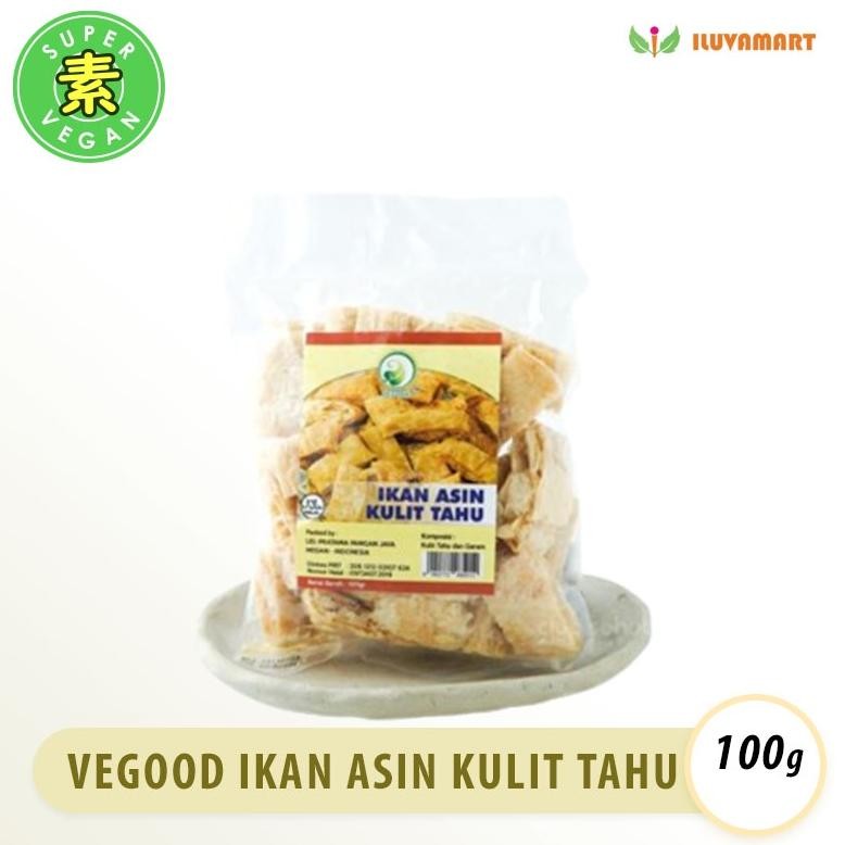 

Vegood Ikan Asin Kulit Tahu 100gr Ikahu Asin Vegan Vegetarian aSt