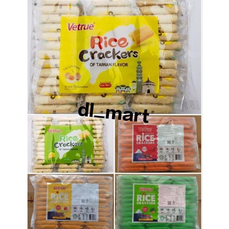 

Vetrue Japanese Taiwan Rice Crispy Crackers Krekers BESAR Beras Aneka Rasa Lobster Pedas Vegetable Salted Egg Yolk Cheese 320g / 300g aSt
