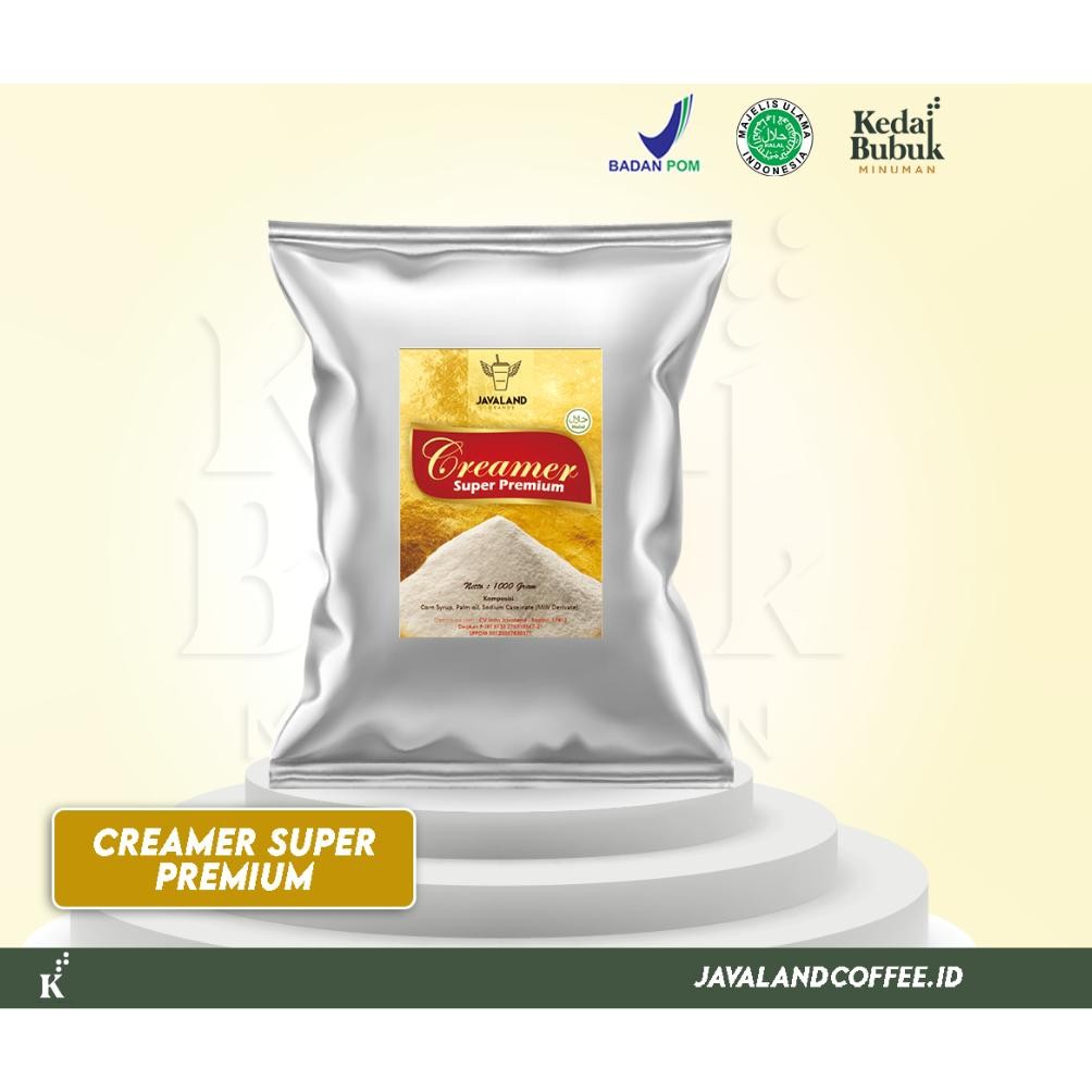 

Javaland Bubuk Creamer / Krimer 1Kg - Super Premium | Non Dairy | Creamy Caf aSt