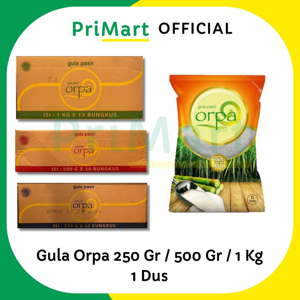 

Gula Orpa 250 Gr / 500 Gr dus (total 15 Kg) gula pasir putih aSt