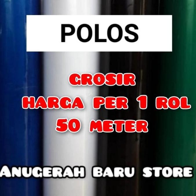 Fiber pagar polos plastik penutup pagar per rol 50 meter