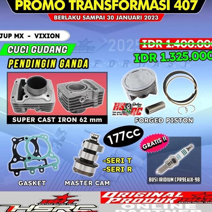 TERLARIS - Paket BLOCK Bore Up BRT Yamaha MX 135 Karbu Vixion OLD NEW NVL NVA