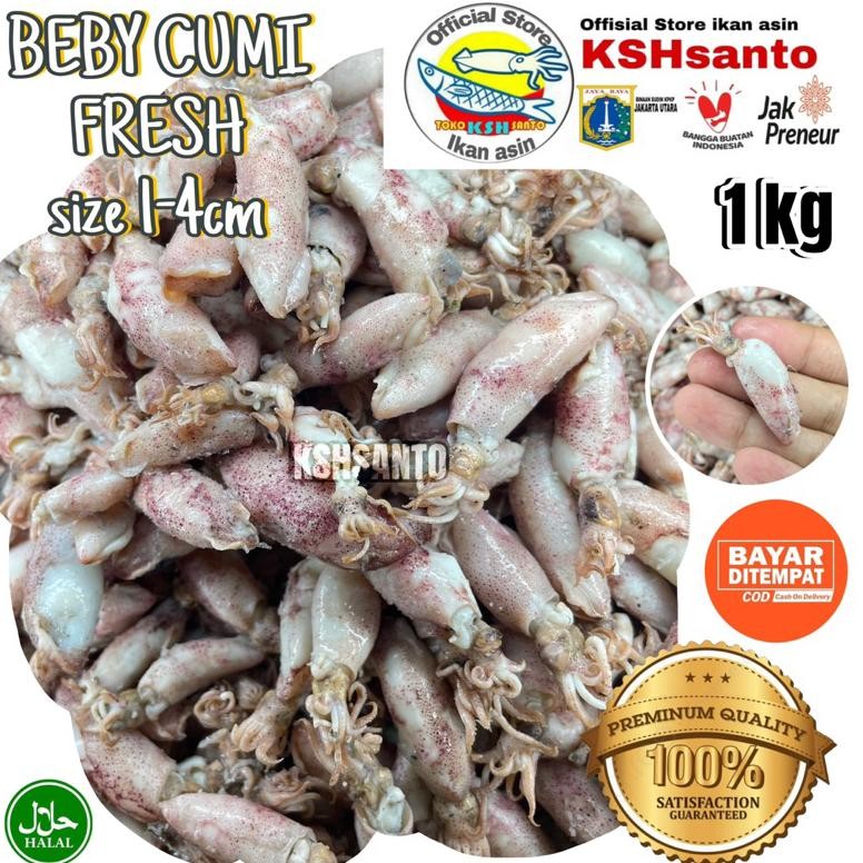 

Beby Cumi Fresh Frozen 1kg Tanpa Pengawet Premium aSt