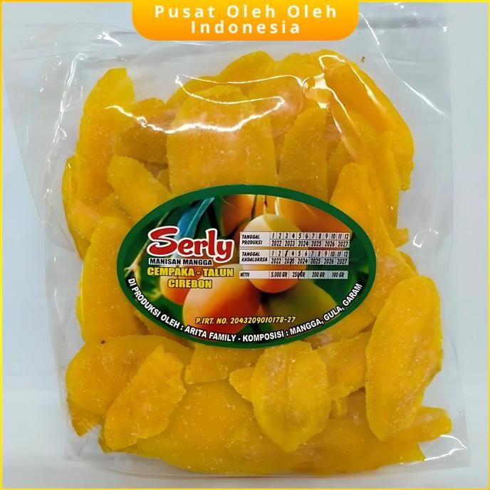 

Manisan Mangga Kering Cirebon Indramayu Serly 250gr Lezat aSt