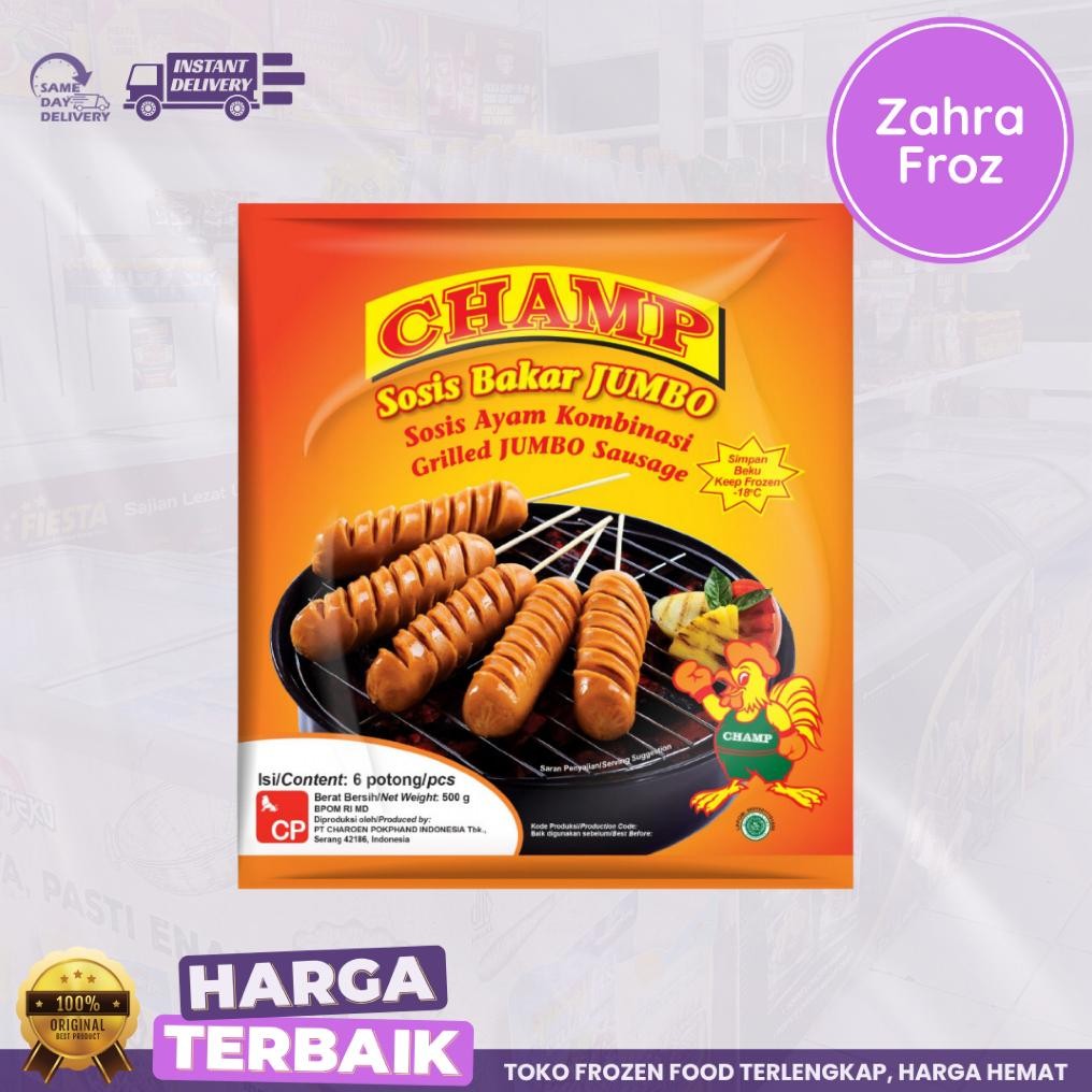 

CHAMP SOSIS BAKAR JUMBO 500 GR aSt