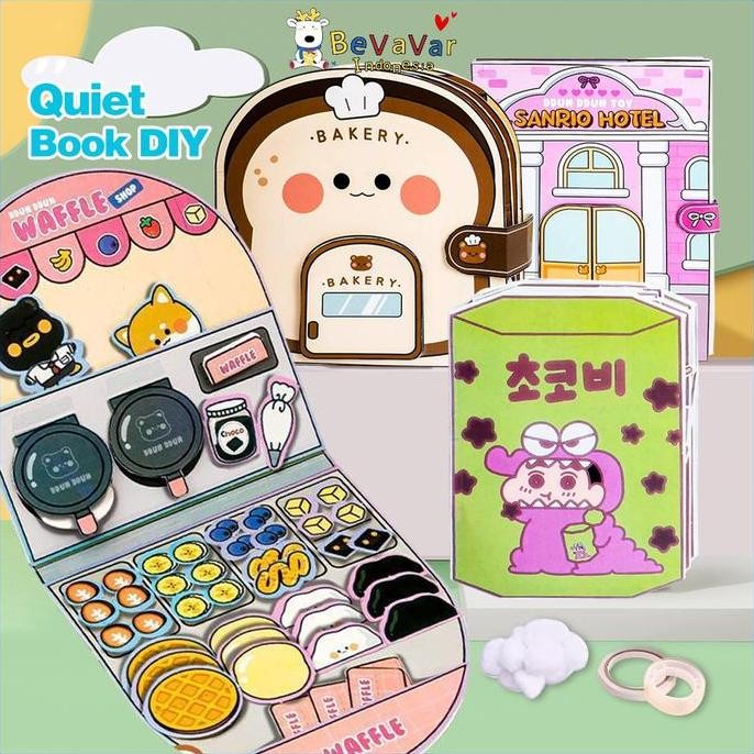 Bevavar Mainan Edukasi Buku Tenang Buku Sibuk Buku Bermain Buku Karakter Buku Aktivitas Sibuk Hadiah