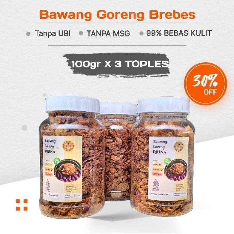 

Bawang Goreng Brebes | Bawang Goreng Sumenep ( 3 X 100gr) aSt