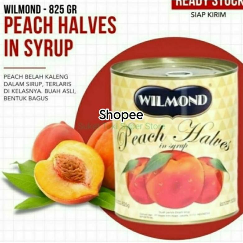 

Wilmond Peach Halves in Syrup Buah Persik Kaleng 825gr aSt