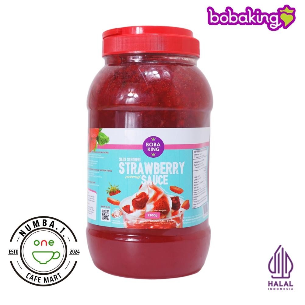 

2.3kg Bobaking Strawberry Sauce (saus stoberi) aSt