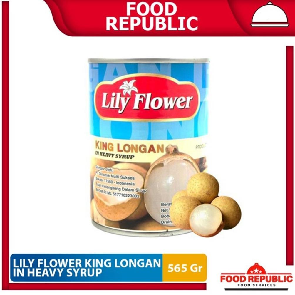 

Lily Flower King Longan In Heavy Syrup 565 Gr Buah Kelengkeng Kaleng aSt