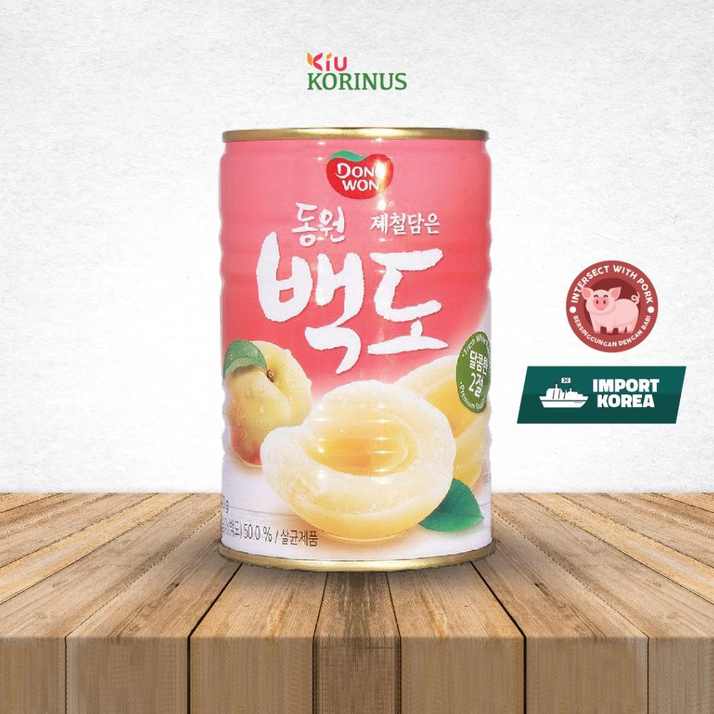 

K- Dongwon Canned White Peach 400 Gr - Buah Persik Korea aSt