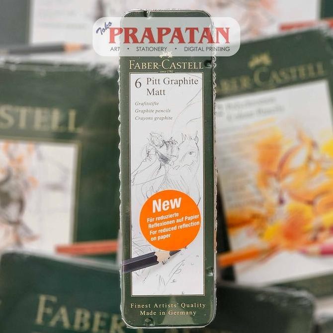 

TERLARIS - Faber Castell Pitt Graphite Matt Pencils Tin Set | Pensil Gambar | Finest Artist Quality