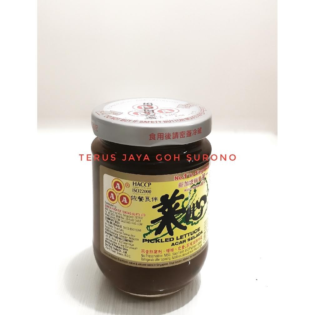 

AAA Pickled Lettuce Acar Selada Caisim Botol 180g aSt