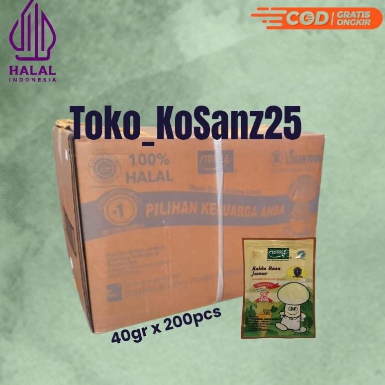 

Totole Kaldu Jamur 40gram / 40gr 1 DUS Isi 200 Pcs Exp 2027 aSt