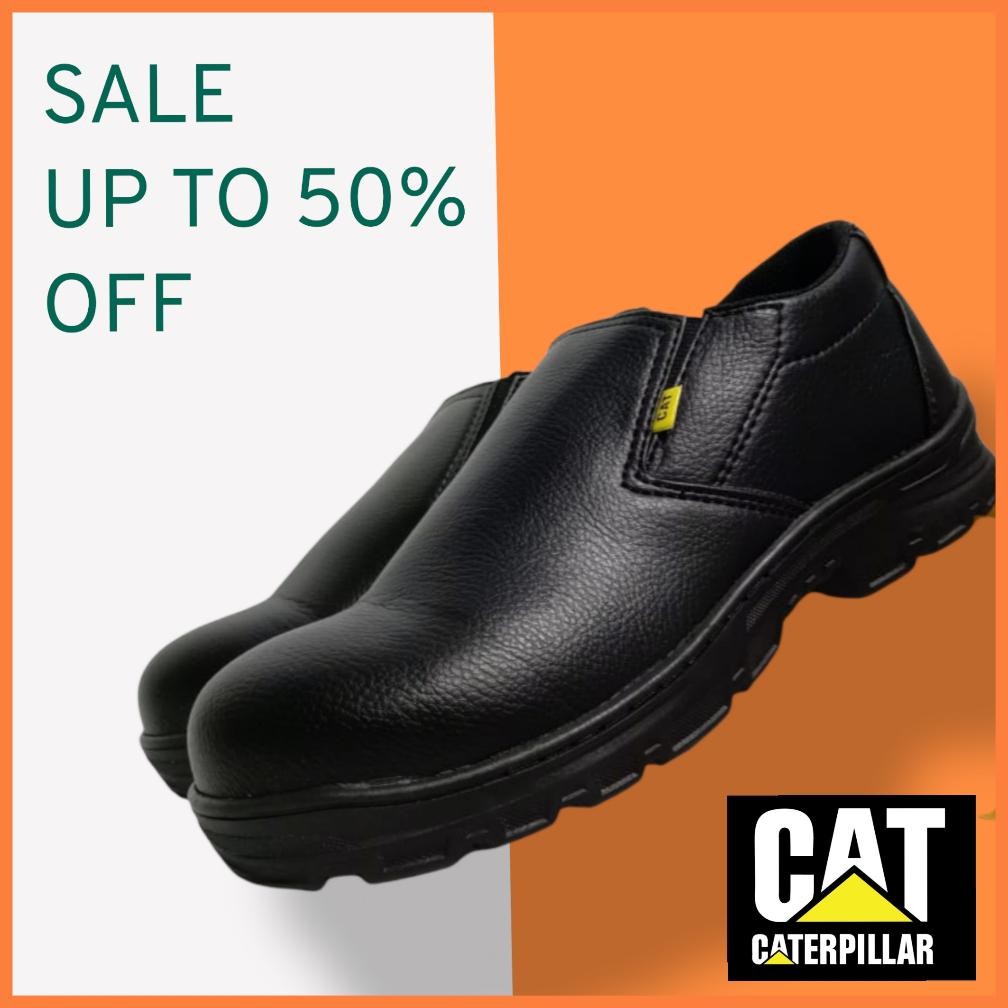 DF213>> SEPATU SAFETY CATERPILLAR PRIA WANITA UJUNG BESI / SEPATU KERJA PABRIK INDUSTRI KITCHEN REST