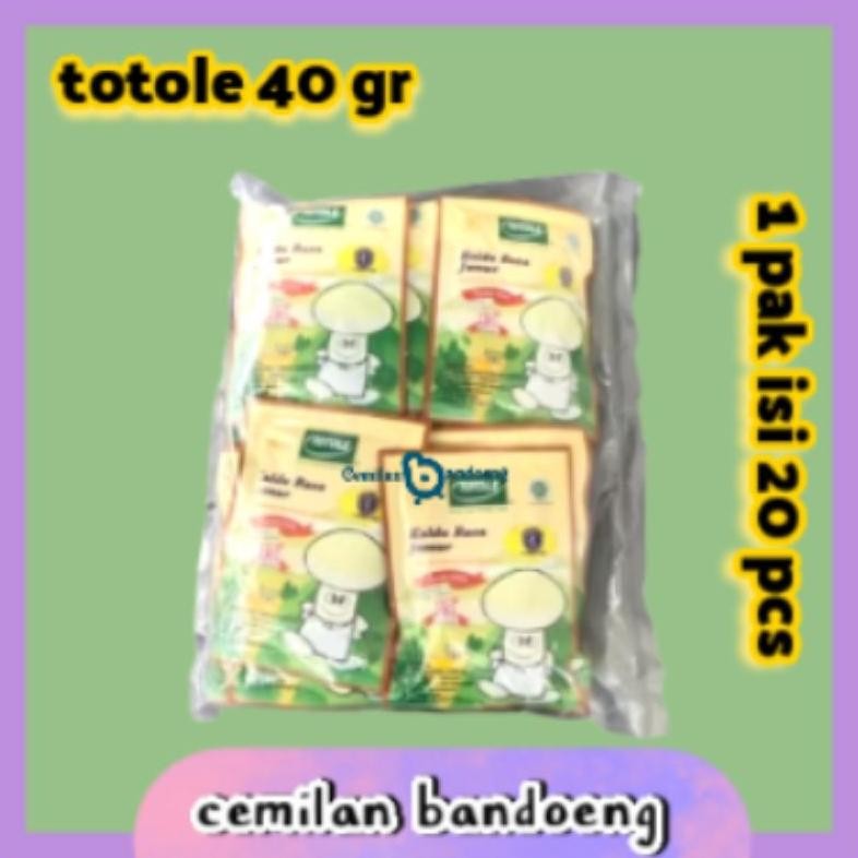 

TOTOLE KALDU JAMUR 40 GR 1 PAK ISI 20 PC aSt