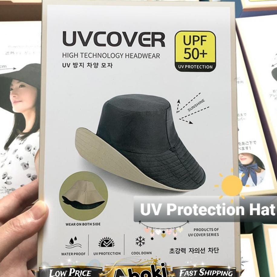 Uv Protection Hat Uv Cover Hat Topi Anti Sinar Uv Wanita Pria Matahari