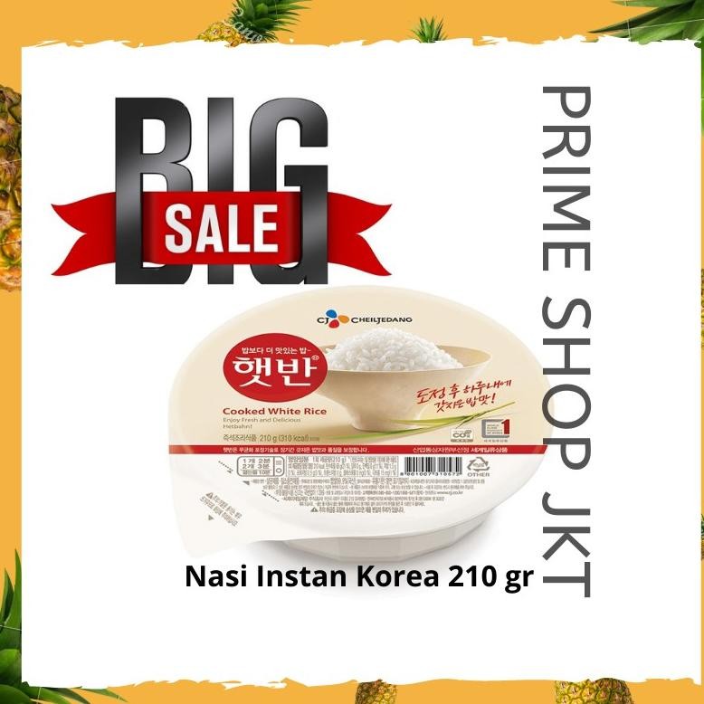 

Nasi Putih Instant Korea 210gr Cooked rice CJ Korea Nasi Instan Korean rice - Cj Hetban Cooked aSt