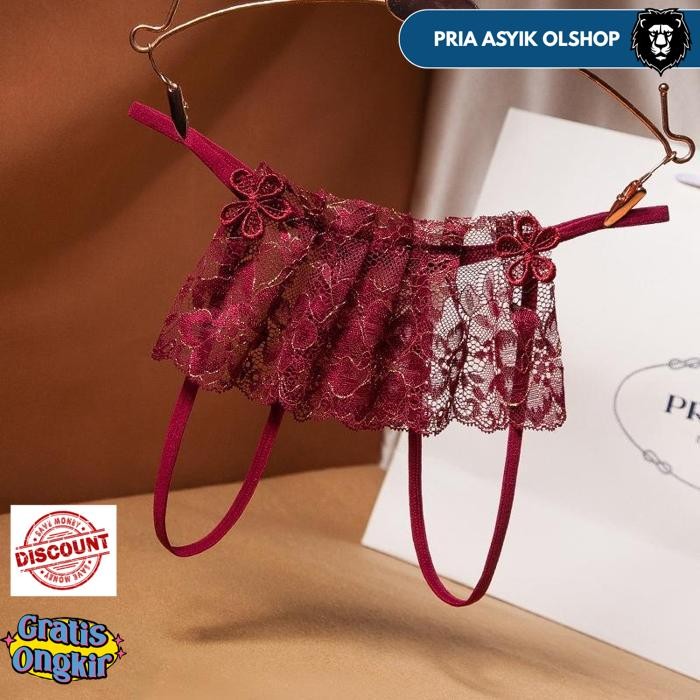 SEXY OPEN G STRING TRANSPARAN THONG FASHION LUCU ROMANTIS CELANA DALAM LINGERIE SEKSI C228 BY PRIA A