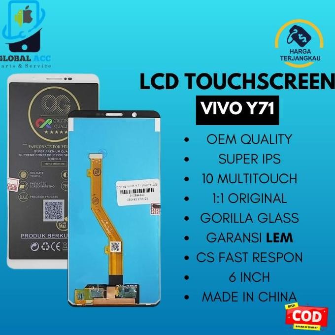 NEW LCD + Touchscreen Vivo Y71 Original 100% Bergaransi 