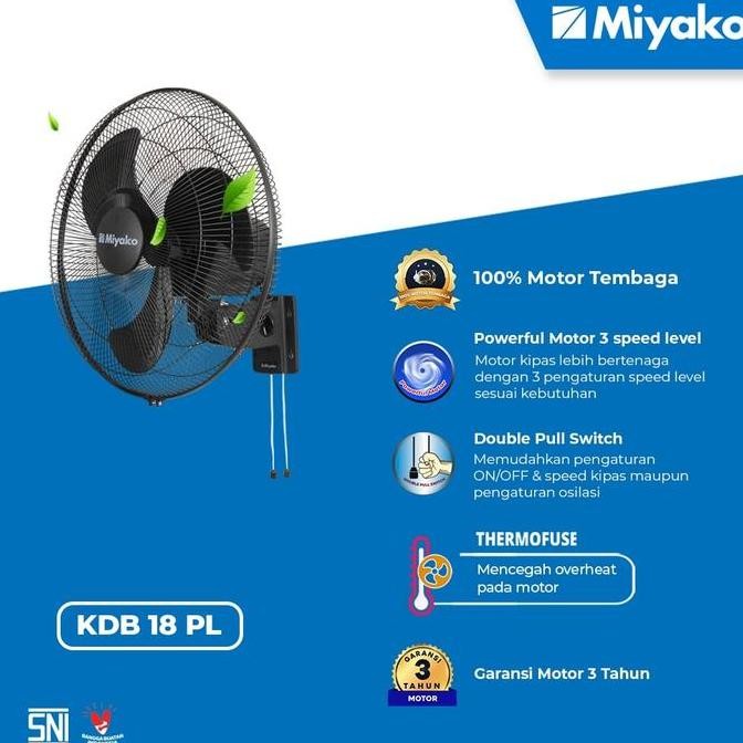KIPAS ANGIN DINDING BESI MIYAKO KDB 8